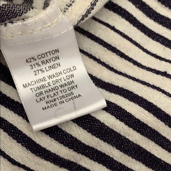 Lounge pants - linen striped wide leg comfy - Picture 5 of 8